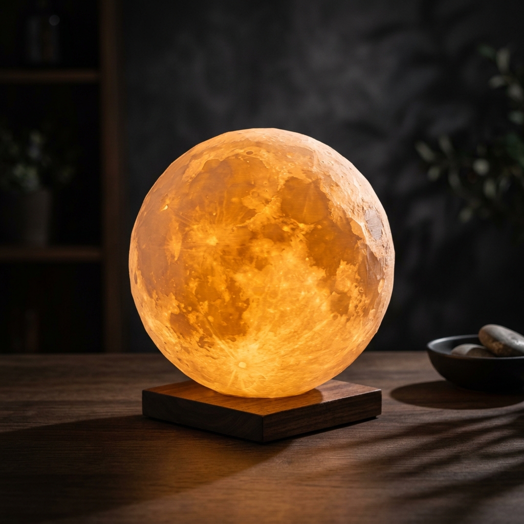 Lunar Texture Ambient Glow Sphere